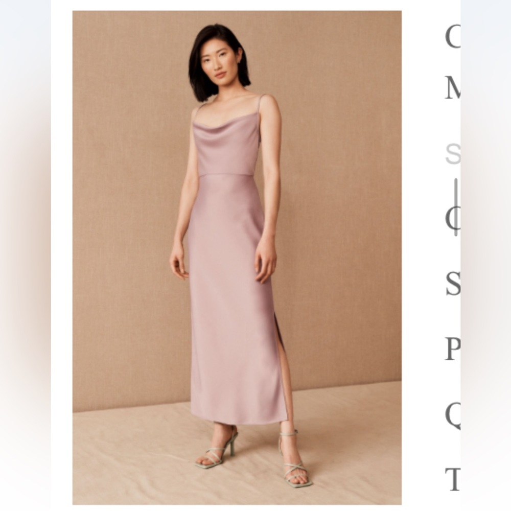 BHLDN Mauve Midi Dress